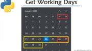 Get Dates of Working Days Between Two Dates in Python (Exclude Weekends)