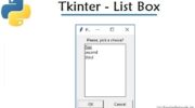 How to Create List Box Using Tkinter in Python?