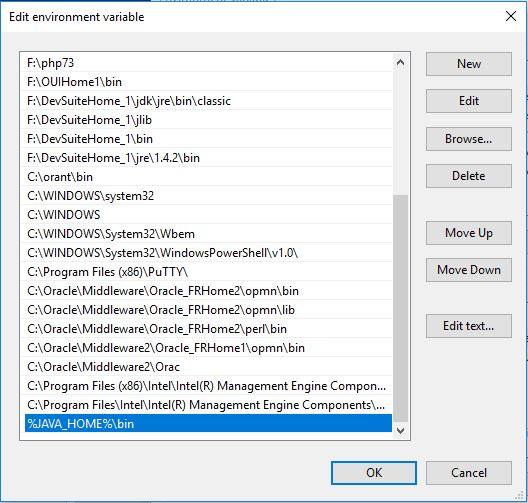 Set PATH Variable in Windows 10
