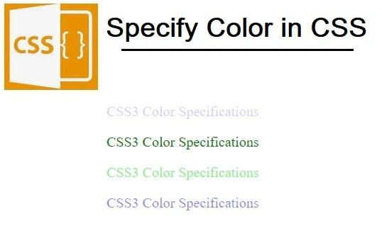 CSS Colors.