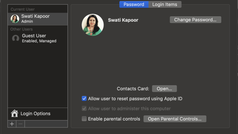 How to Change User Profile Picture on macOS Mojave