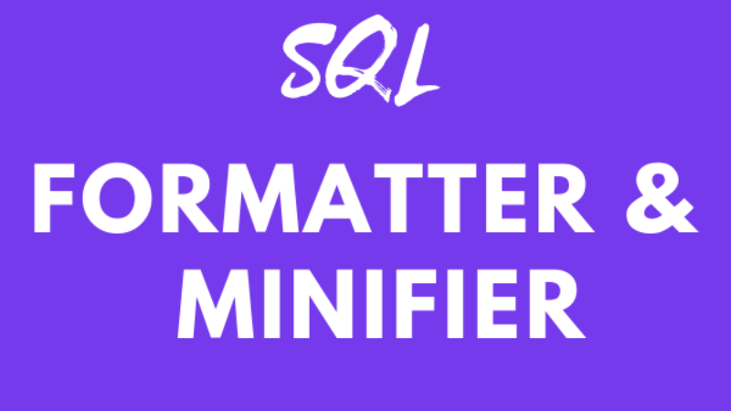 SQL Formatter Online