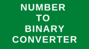 Number to Binary Converter